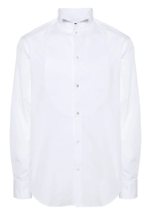 Emporio Armani bib-panel cotton shirt - White