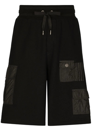 Dolce & Gabbana multi-pocket drawstring Bermuda shorts - Black