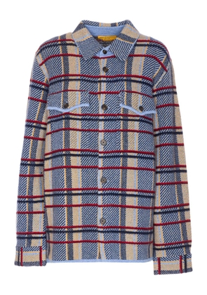 Guest In Residence plaid-pattern shirt - Blue
