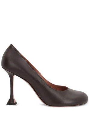 Amina Muaddi 95mm Iris pyramid-heel pumps - Brown