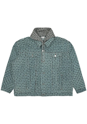 VETEMENTS monogram-print jacket - Blue
