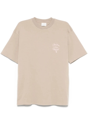 Drôle De Monsieur Le Slogan Vignes T-shirt - Neutrals