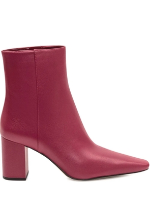 Michael Michael Kors 75mm Elise zip-detail block-heel ankle boots - Pink
