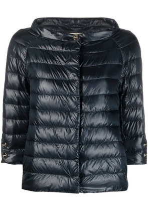 Herno Aminta quilted three-quarter sleeve jacket - Blue