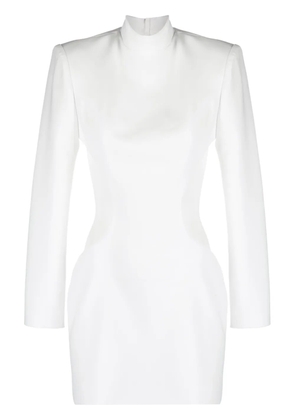 Mônot roll neck cut-out minidress - White