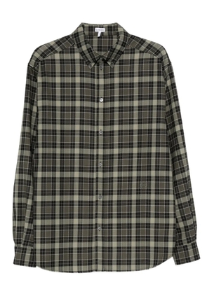 LOEWE plaid button-up shirt - Green