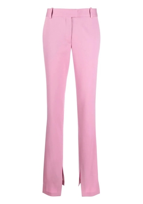 The Attico slit-detail tailored trousers - Pink