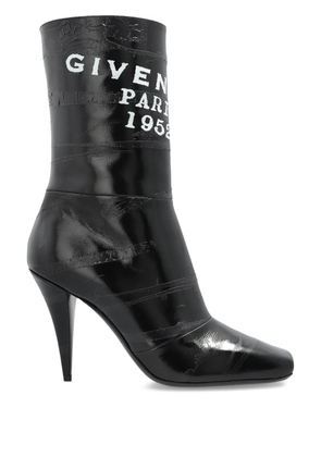 Givenchy logo-print leather boots - Black