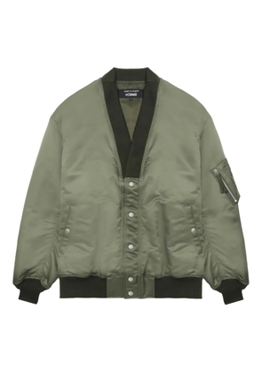 Comme des Garçons Homme V-neck bomber jacket - Green