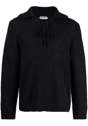 BODE Alpine lace-up jumper - Blue
