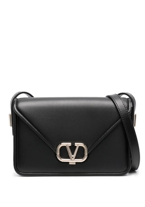 Valentino Garavani small Letter leather shoulder bag - Black