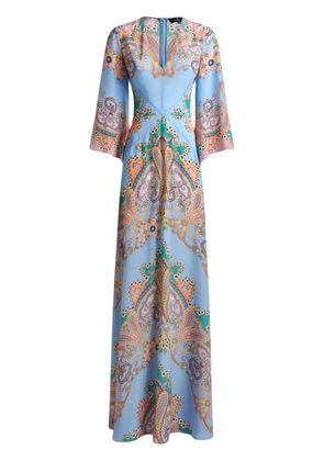 ETRO paisley-print maxi dress - Blue