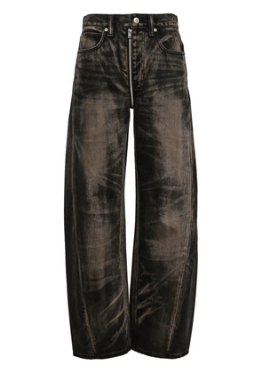 Alexander Wang mid-rise straight-leg jeans - Brown