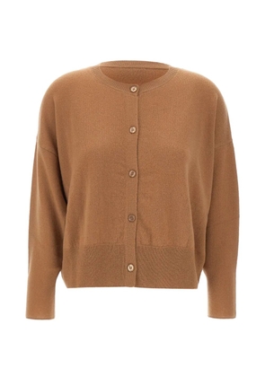 kaos crew-neck cardigan - Brown