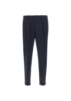 DEVORE pleated-detail trousers - Blue