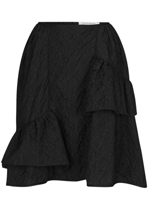 Cecilie Bahnsen Vanilla matelassé-effect midi skirt - Black