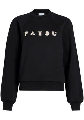Patou Art Deco embroidered sweatshirt - Black