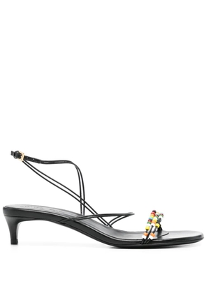 KHAITE 35mm Loop sandals - Black