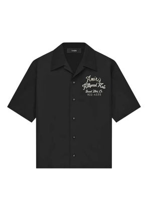 AMIRI embroidered short-sleeve shirt - Black