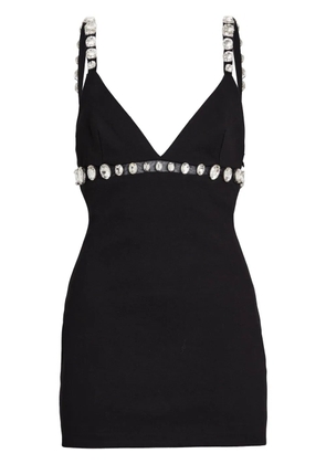 Retrofete Polly crystal-embellished minidress - Black