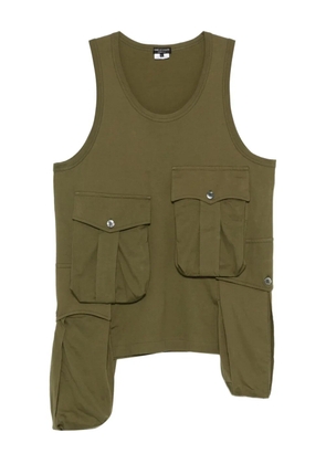 Comme des Garçons Homme Plus multi-pocket sleeveless vest - Green