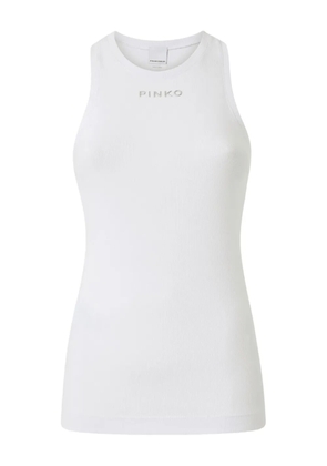 PINKO ribbed crew-neck top - White