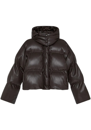 Stella McCartney cropped puffer jacket - Brown