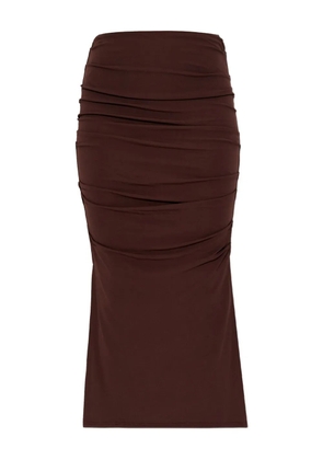 Cult Gaia Dany midi skirt - Brown
