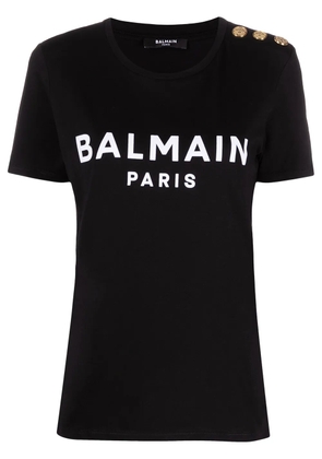 Balmain logo-print T-shirt - Black