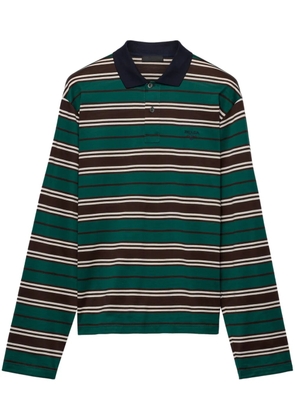 Prada striped polo shirt - Green