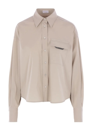 Brunello Cucinelli monili-detail shirt - Neutrals