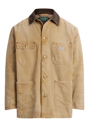 Polo Ralph Lauren corduroy-collar canvas jacket - Neutrals