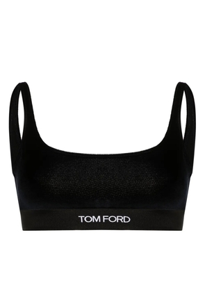 TOM FORD velvet bralette - Blue