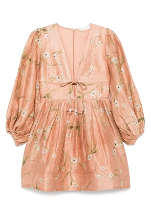 ZIMMERMANN Illuminate Drawn mini dress - Neutrals