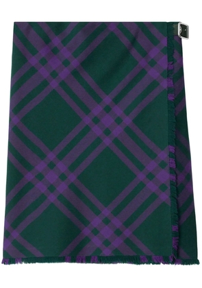Burberry Vintage Check wool straight skirt - Green