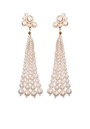 Jennifer Behr Charlena earrings - White