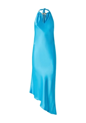 PINKO halter-neck asymmetrical dress - Blue
