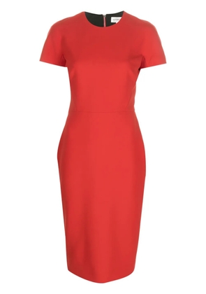 Victoria Beckham crepe shift dress - Red