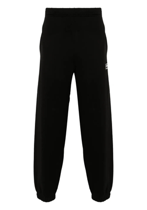 Kenzo logo-embroidered cotton track pants - Black