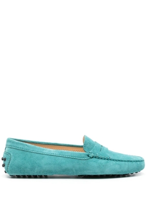 Tod's suede penny loafers - Blue
