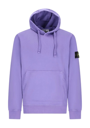 Stone Island patch-pocket hoodie - Purple