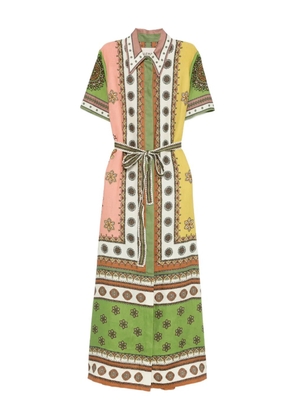 ALEMAIS Contina midi shirt dress - Green