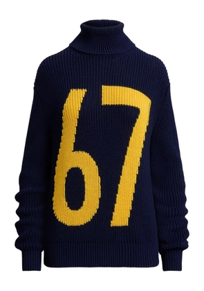 Ralph Lauren Collection intarsia-knit turtleneck sweater - Blue