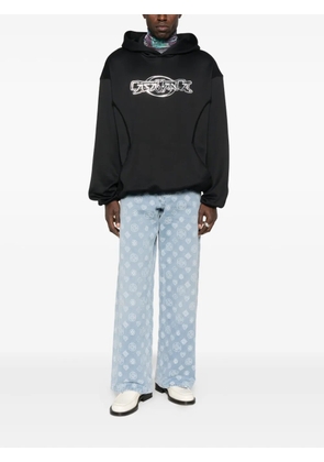 Casablanca monogram-pattern jeans - Blue