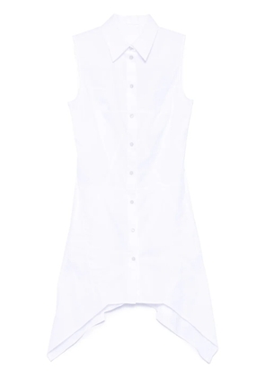 Helmut Lang bustier-detail sleeveless mini dress - White