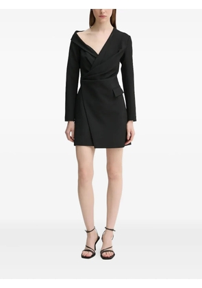 A.L.C. draped asymmetric-shoulder mini dress - Black