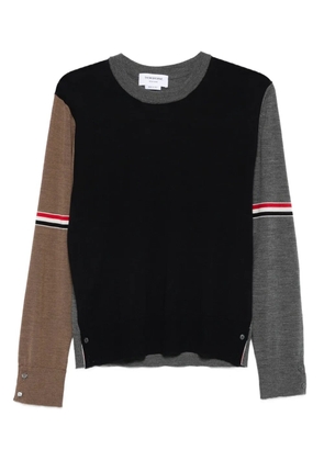 Thom Browne panelled wool sweater - Blue