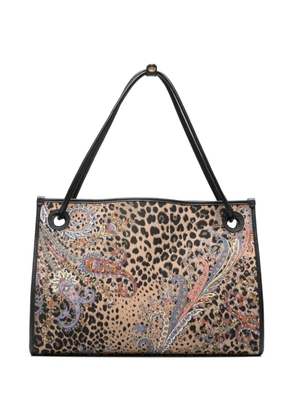 ETRO leopard-print tote bag - Brown