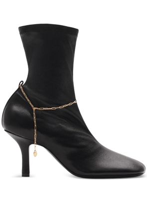 Burberry 75mm Slinky Legging boots - Black