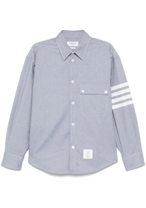 Thom Browne 4-Bar flannel shirt - Blue